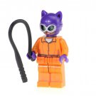 Minifigure Catwoman Arkham Asylum from Batman Movie DC Comics Super Heroes Building Lego Blocks Toys
