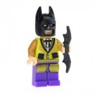 Minifigure Batman Yellow Suit DC Comics Super Heroes Building Lego Blocks Toys