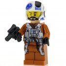 Minifigure Rebel Pilot with White Helmet Star Wars Building Lego compatible Blocks Toys