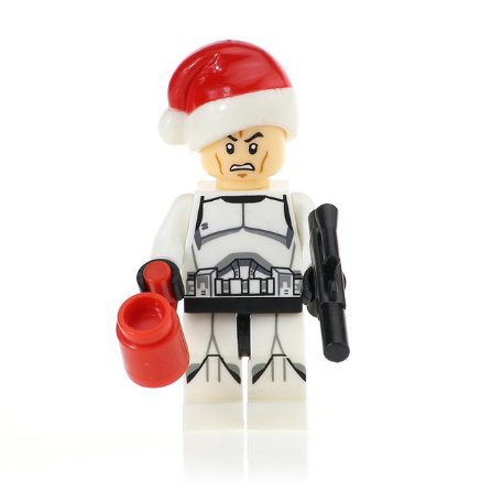 Minifigure Clone Trooper Christmas Santa Suit Star Wars Building Lego Blocks Toys