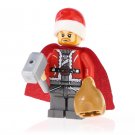 Minifigure Thor Christmas Santa Suit Marvel Super Heroes Building Lego Blocks Toys