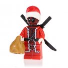 Minifigure Deadpool Christmas Santa Suit Marvel Super Heroes Building Lego Blocks Toys