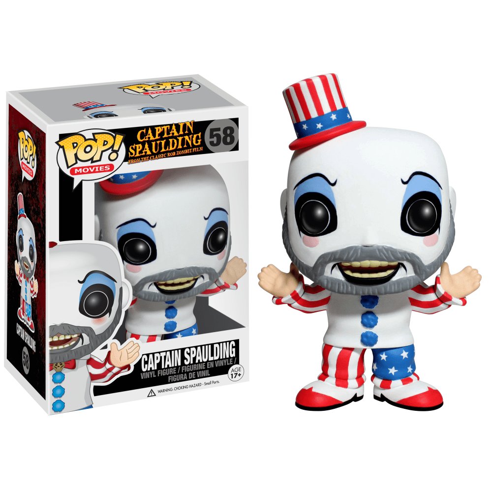 Funko POP! Captain Spaulding #58 Horror House of 1000 Corpses Rob Zombie Vinyl Action Figure Toys