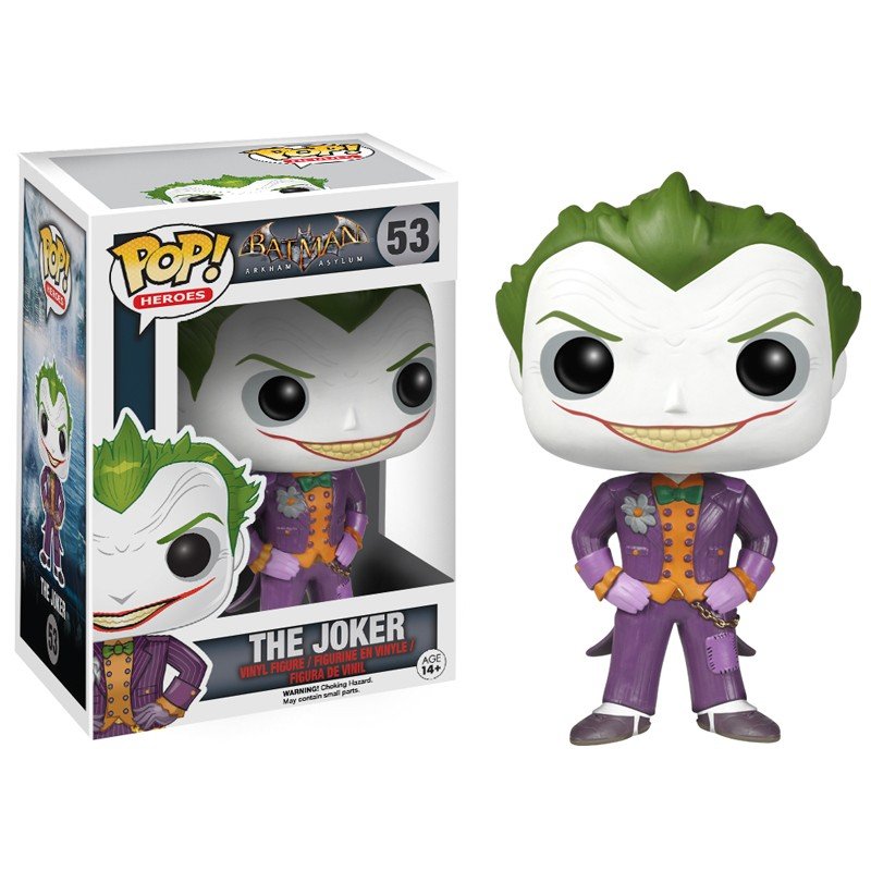 Funko POP! The Joker #53 Batman Arkham Asylum DC Comics Super Heroes ...