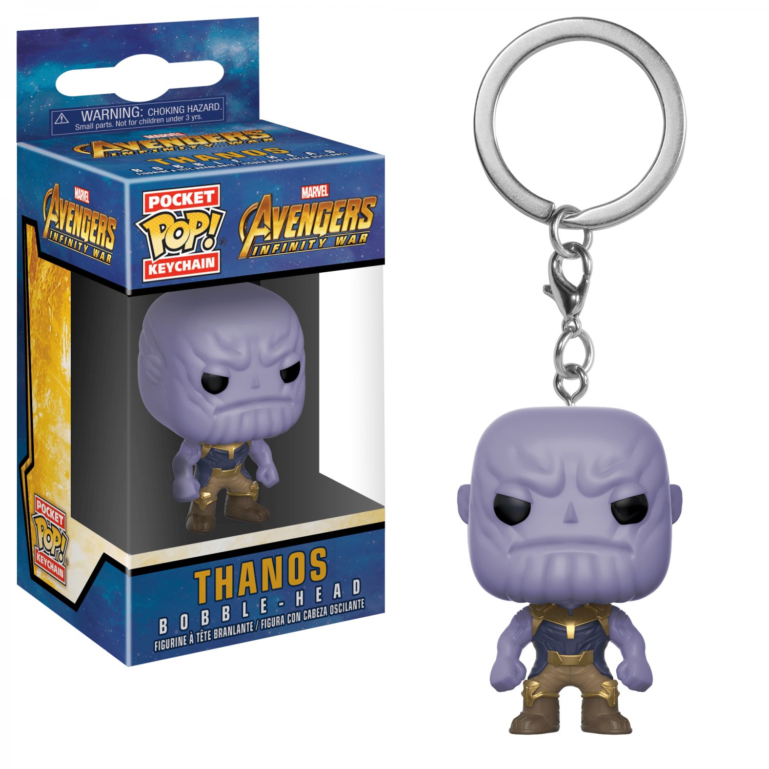 Thanos Funko POP! Infinity War Avengers Marvel Comics Super Heroes Keychain Vinyl Action Figure Toys