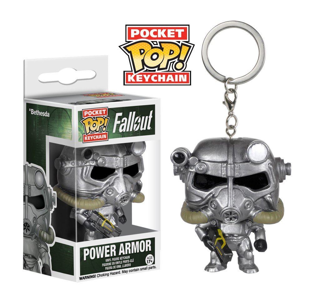 Power Armor Funko Pop Fallout Keychain Vinyl Action Figure Toys