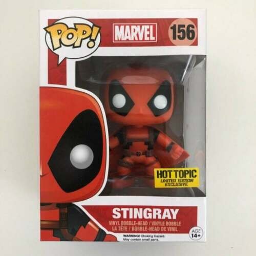Deadpool Stingray Funko POP! #156 Marvel Super Heroes Hot topic Exclusive Vinyl Figure Toys
