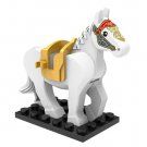 White Horse Big Minifigure Medieval Middle Ages Knights