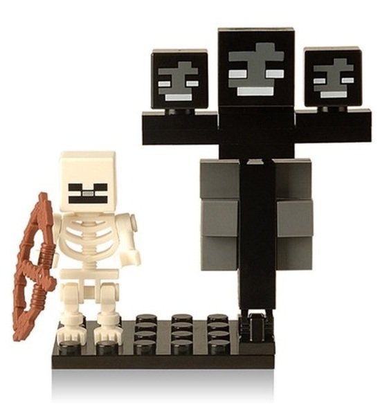 Minifigure Skeleton Wither Minecraft Building Lego compatible Blocks Toys