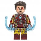 Tony Stark Iron Man Damaged Avengers Minifigure Marvel Super Heroes Building Lego compatible Blocks