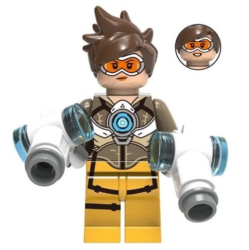 Tracer Minifigure Overwatch Game Lego compatible Blocks