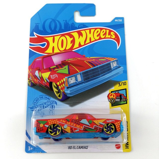 2021 Hot Wheels `80 El Camino HW Art Cars 3/10 44/250 Car Toys Model 1:64