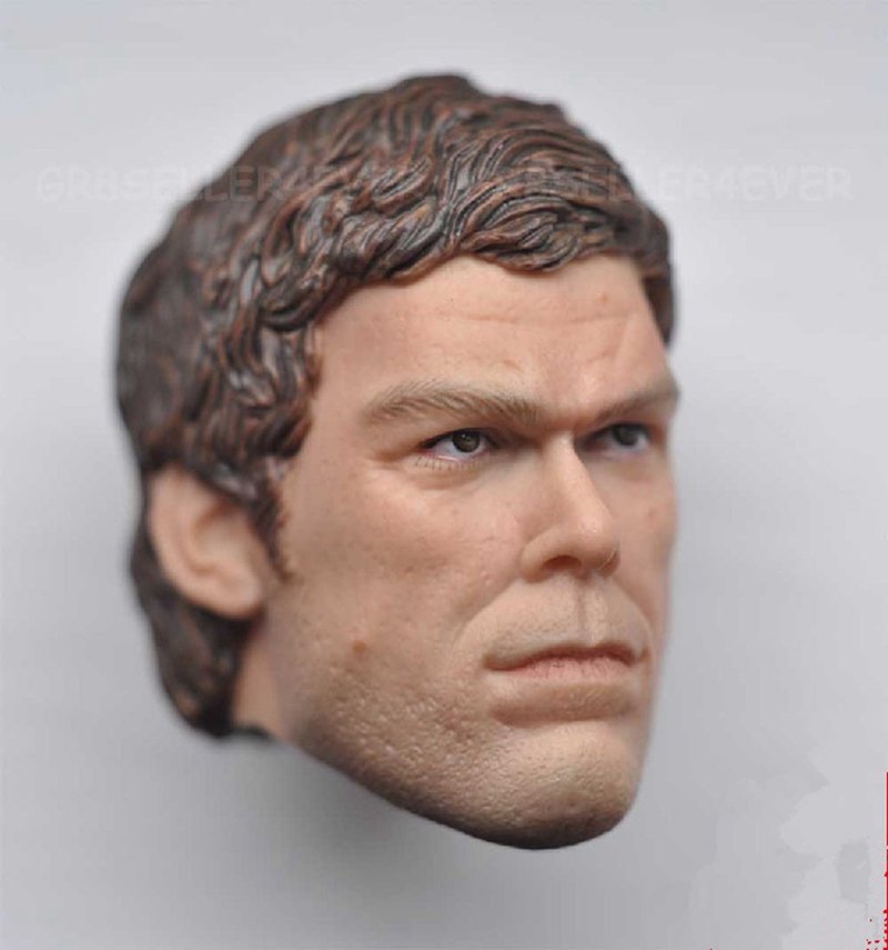 1/6 Dexter Morgan Head Dexter Michael C. Hall TV Series Movie for 1/12 Action Figures Toys Hobby