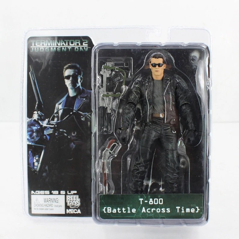 NECA T-800 Battle Across Time Terminator 2 Judgment Day Arnold Schwarzenegger Action Figure Toys