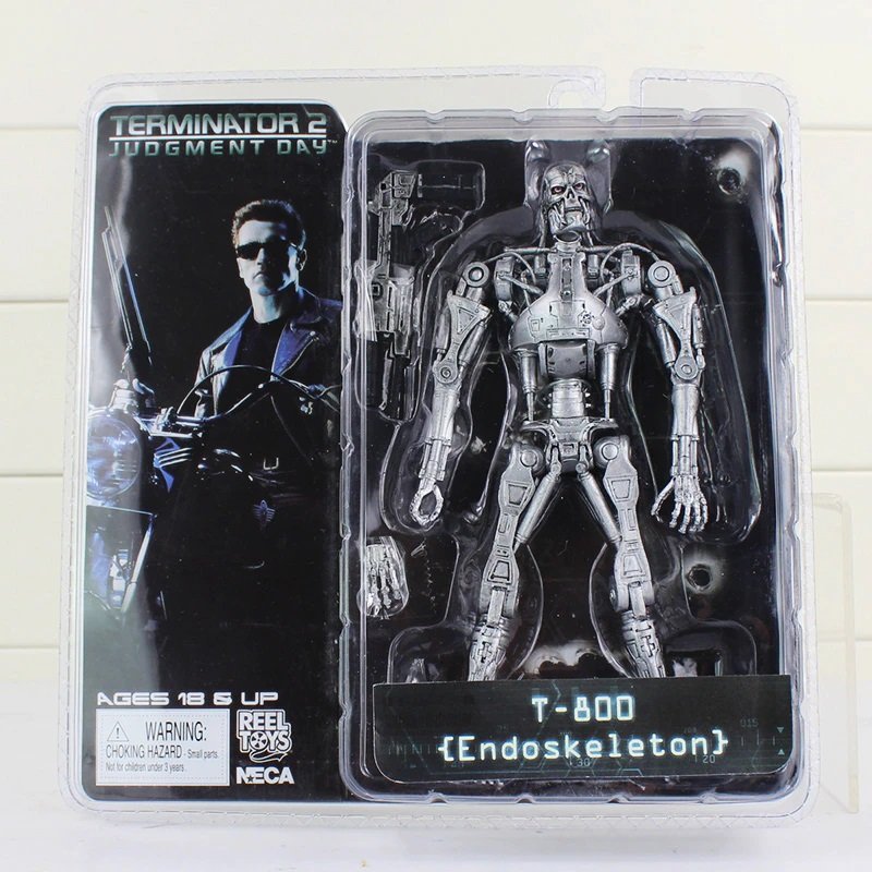 NECA T-800 Endoskeleton Terminator 2 Judgment Day Action Figure Toys