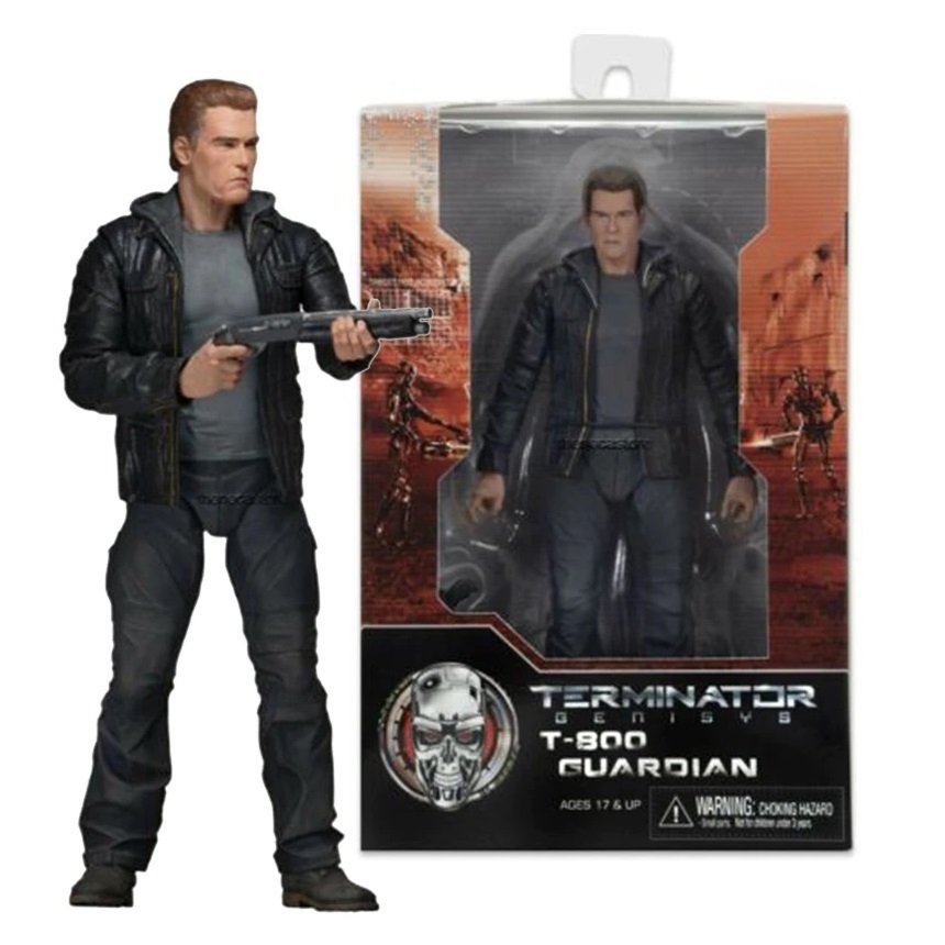 NECA T-800 Guardian Terminator Genisys Arnold Schwarzenegger Action Figure Toys