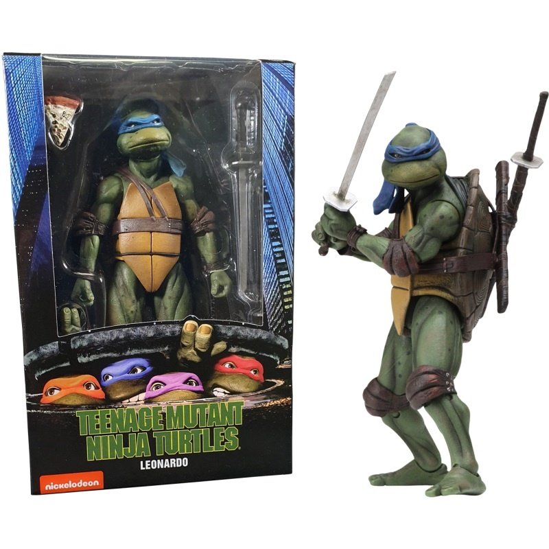 NECA Leonardo Teenage Mutant Ninja Turtles TMNT 1990 Movie Action Figure Toys