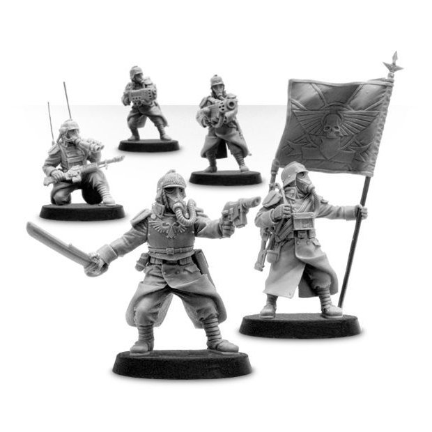 5pcs Death Korps of Krieg Command Squad Astra Militarum Imperial Guard ...