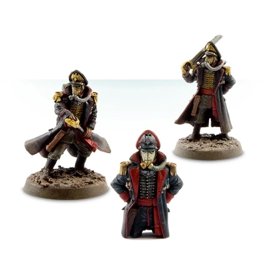 3pcs Death Korps of Krieg Commissar Set Astra Militarum Imperial Guard Warhammer 40k Forge World