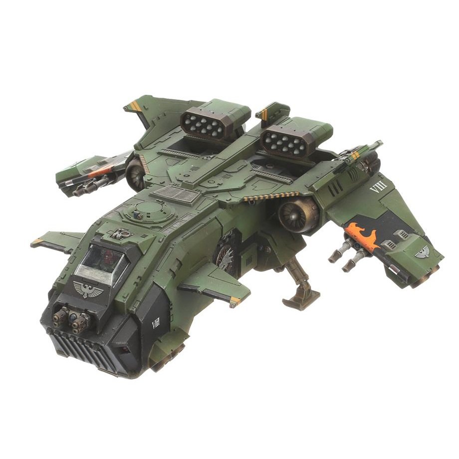 1pcs Storm Eagle Gunship Imperial Navy Space Marine Warhammer 40k Forge World Action Figures Toys