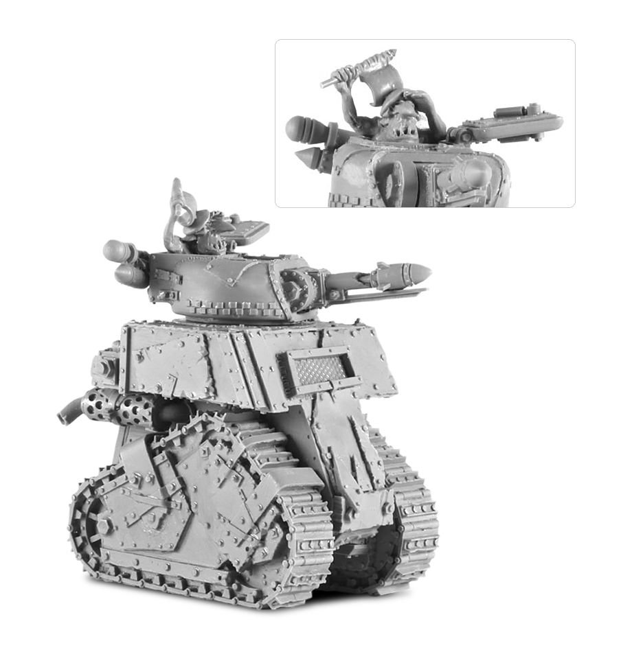 4pcs Grot Tanks Ork Xenos Army Warhammer 40k Forge World Figures Toys Games 1847