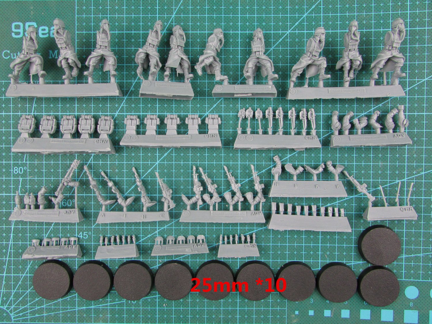 10pcs Death Korps Of Krieg Infantry Squad Advancing Astra Militarum Warhammer 40k Forge World 4911