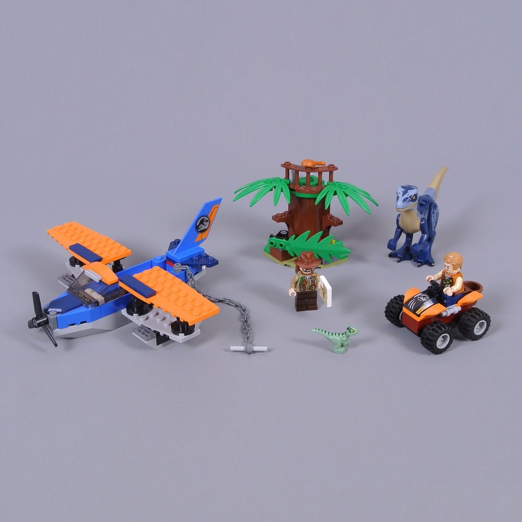 Velociraptor: Biplane Rescue Mission Jurassic World Building Blocks Compatible 75942 Lego Bela 11003
