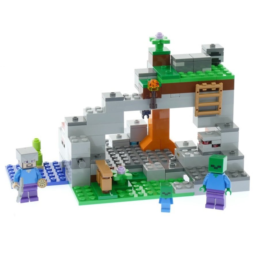 The Zombie Cave Minecraft Building Blocks Toys Compatible 21141 Lego ...