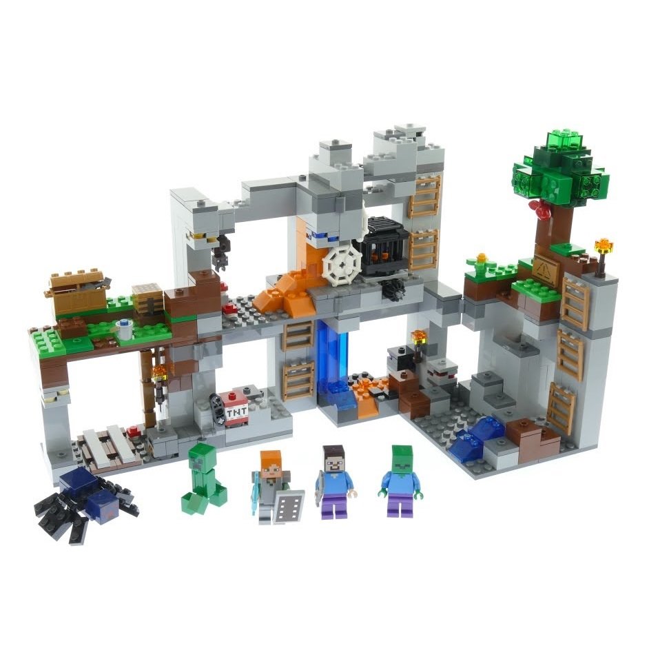 The Bedrock Adventures Minecraft Building Blocks Compatible 21147 Lego ...