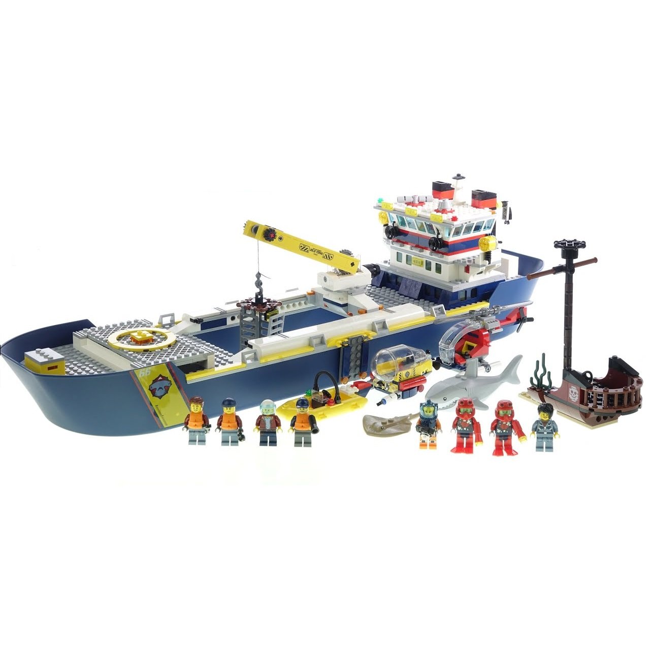 Ocean Exploration Ship City Building Blocks Compatible 60266 Lego Lepin Bela Lele 11617
