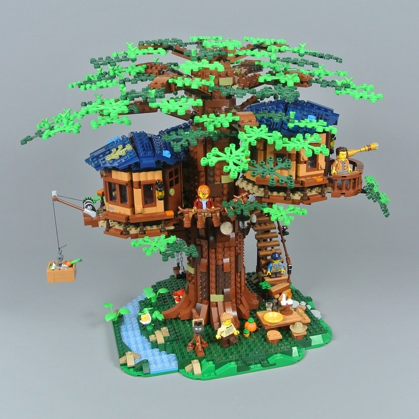 Treehouse Ideas Building Blocks Compatible 21318 Lego Lepin King Bela ...