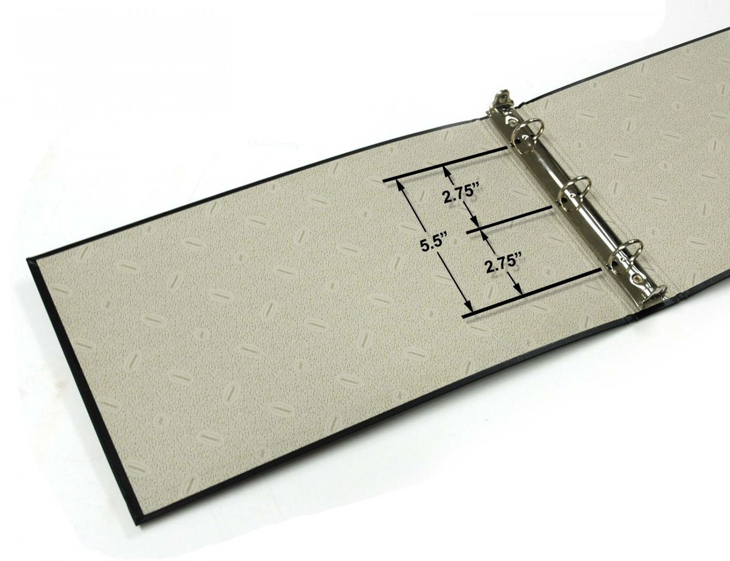 Check Book Binder 3 Ring Business Checkbook Binders Cover Page Black 8.