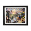 Beauty And The Beast by Thomas Kinkade Disney Dreams Collection - Fully Framed