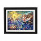 The Little Mermaid by Thomas Kinkade Disney Dreams Collection - Fully Framed