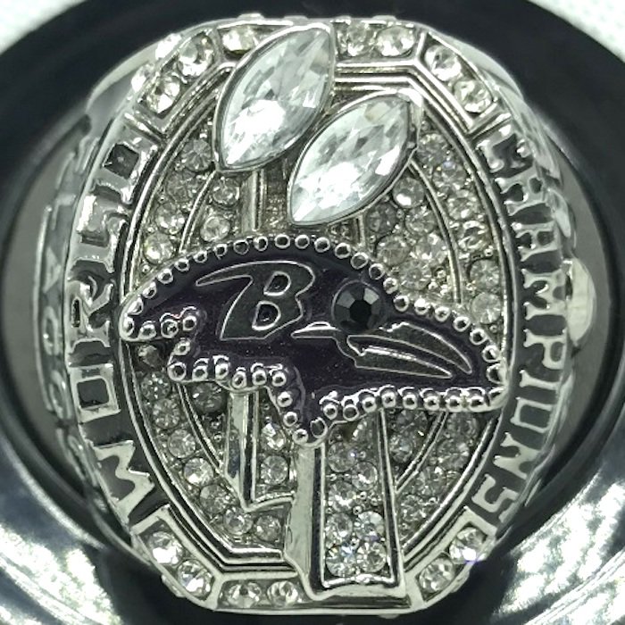 2012 Baltimore Ravens Championship Men Ring Size 11 Only