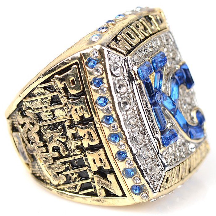 2015 KANSAS CITY ROYALS Silver Championship Ring PerezSize 814