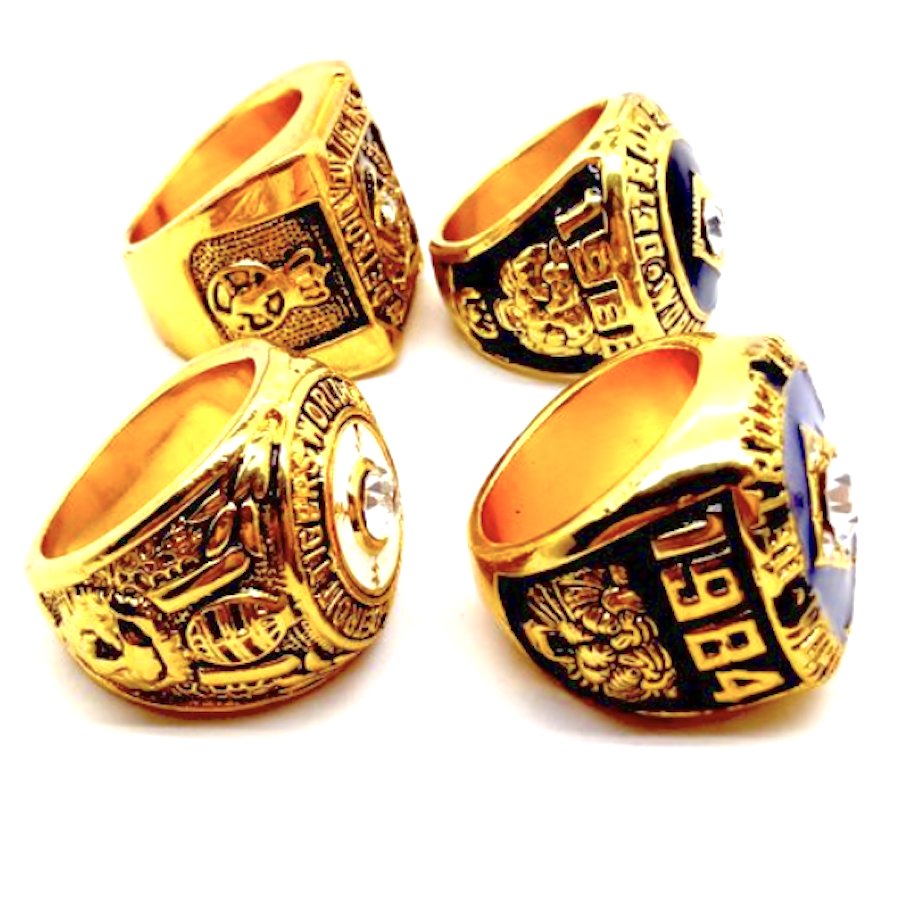 1984 1945 1935 1968 Detroit Tigers Championship Ring Set Of 4-size 11 