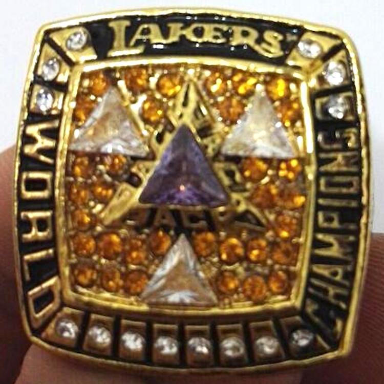 2002 Los Angeles Lakers #player Kobe Bryant High Quality Championship 