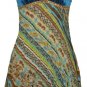 Teal Crushed Velvet Crinkle Chiffon Top - Medium