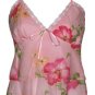 Sexy Soft Pink Floral Layered Camisole Top - Medium