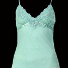 Extreme Sexy Mint Green Lace Time Crinkle Camisole Top - Small