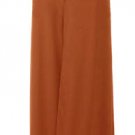 Rust Gaucho Wide Leg Long Kimono Palazzo Pants - Large
