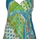 Hot Sexy Bohemian Floral Chiffon Babydoll Camisole Top - Medium