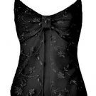Black Floral Embroidered Mesh Flyaway Camisole Top - Medium