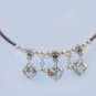 Dangling Hearts Charm Beads Choker Earrings Set