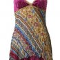 Bohemian Grape Crush Velvet Crinkle Chiffon Top - Medium