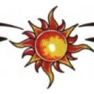 Sun Tribal Band Temporary Tattoo