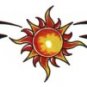 Sun Tribal Band Temporary Tattoo