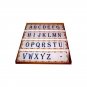 Tiles for Wall with Letters Numbers Spaces and End Corners Vintage Ceramic Tiles - FREE SHIPPING