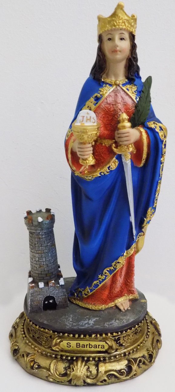 Statue Saint Barbara Religious Figurine Santa Barbara - 9